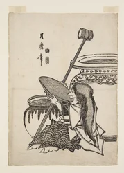 Shoujyou (impressão em bloco de madeira a cores)