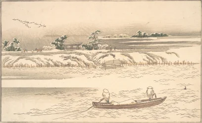 Livro de Ehon Ginsekai O Mundo em Prata, final do século XVIII e início do século XIX.