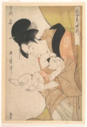 «Hora do rato: amante», da série Costumes quotidianos das mulheres (Fuzoku bijin tokei)