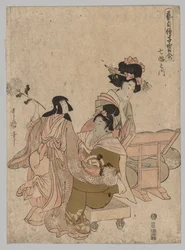Senhoras brincando com bonecas, 1753-1806.