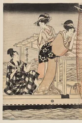 Pesca de Rede à Noite no Rio Sumida