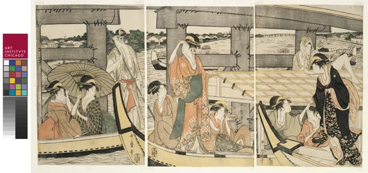No topo e embaixo da ponte Ryogoku