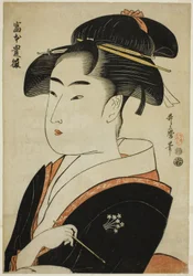Toyohina Tomimoto, da série ``fa network s beautie s of Edo (Edo old name beauty)