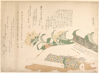 Margaridas e dois makimono