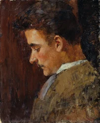 Retrato jovem de Rudolf Steindl, cunhado do artista