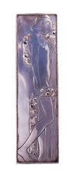 Painel de uma cama de solteiro Wiener Werkstatte, c.1904 (metal)