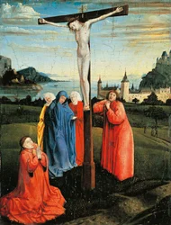 Cristo na Cruz, c.1430-33 (óleo sobre painel)