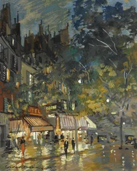 Café em Paris à noite, 1936
