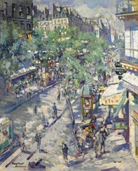 O Boulevard de Sébastopol em Paris, 1923