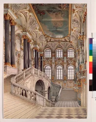 Le grand escalier du palais d