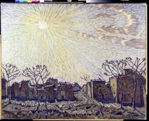 O Sol - Peinture de Konstantin Fyodorovich Bogayevsky (Bogaevsky)(1872-1943) (1872-1943) Óleo sobre tela 1906 Galeria Regional de Arte, Vologda 111x138