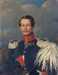 Adalbert de Prusse - Retrato do Príncipe Adalbert da Prússia (1811-1873) - Konstantin Johann Franz Cretius (1814-1901). Óleo sobre tela