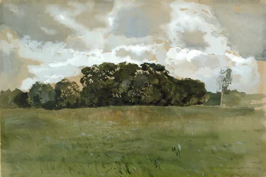 Paisagem com nuvens cinzentas, 1897