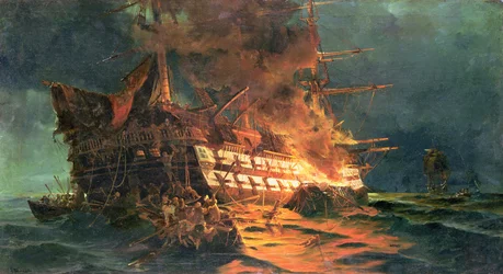 A perda do Ajax, fora de Janissary do cabo