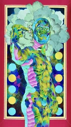 Figura abstrata vibrante