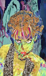 Mulher vibrante da Pop Art