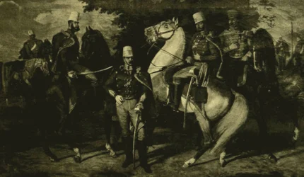 Oficiais do Regimento de Hussardos Károlyi de 1849