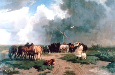 Cavalos na tempestade, 1862
