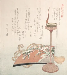 Candle-Stand e Fan, século XIX.
