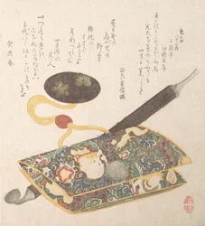 Bolsa e cachimbo de tabaco, 1813.