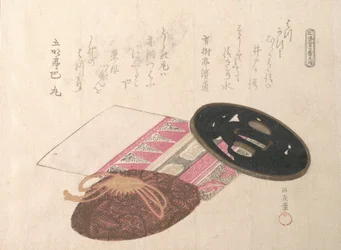 Tsuba Sword Guard and Bags, século XIX.