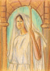 Mulher Antiga com Véu