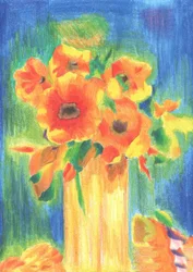 Esboço de desenho de arte floral 23