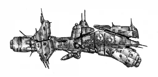 Nave espacial futurista de ficção científica
