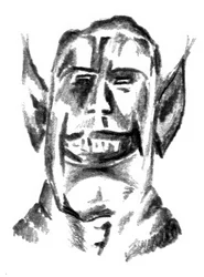 Esboço do Duende Sorridente