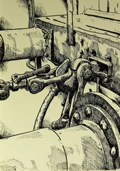 Detalhes da máquina industrial