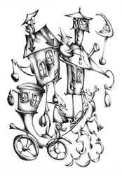 Esboço de arte de fábula surreal n.º 18