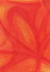 Abstrato em vermelho vibrante