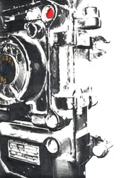 Detalhes da máquina vintage