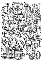 Criaturas surrealistas e caprichosas