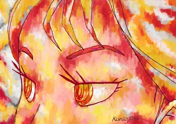Uma mulher ao sol tipo 1 , 2023 (pintura digital)