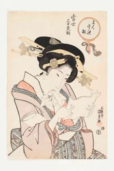 O tipo sob demanda, da série Tosei sanjuni so Os trinta e dois tipos modernos, 1821-1822.