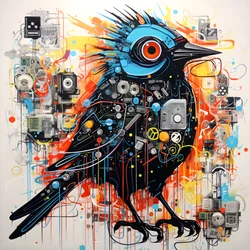 Graffiti Vogel 3
