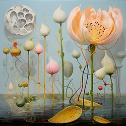 Vagens de sementes de flor de lótus 2
