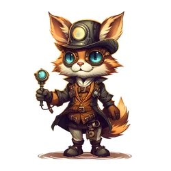 gato antropomórfico bonito 4