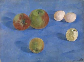 Ainda vida. Maçãs e ovos, 1921