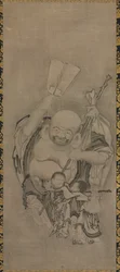 Hotei com Imortais Taoístas: Hotei, c. 1575-1600.