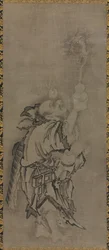 Hotei com Imortais Taoístas: Imortal com Cabaça e Dragão, c. 1575-1600.