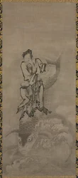 Hotei com Imortais Daoístas, final de 1600-início de 1700.