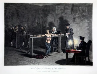 «Terceiro grau de tortura da Inquisição», 1813
