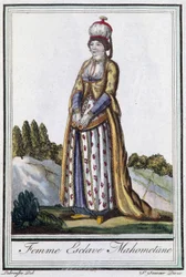 Mahometan escrava - in "Encyclopédie des voyages" de J. Grasset St Sauveur, ed. Deroy, Paris
