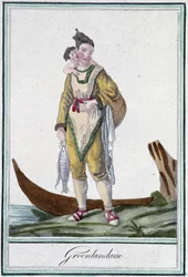 Greenlandaise - in "Encyclopédie des voyages" de J. Grasset Saint Sauveur, ed. Deroy, Paris