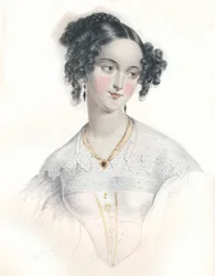 Mary Teresa, esposa do décimo sexto conde de Shrewsbury, 1834.