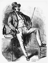 Vautrin, ilustração de &39;Pai Goriot&39; por Honore de Balzac (1799-1850)