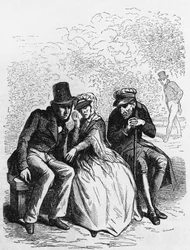 Ilustração para Padre Goriot, romance de Honore de Balzac (1799-1850) da coleção multi-volumes intitulada Human Comedy, gravura de Laisne