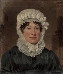 Retrato da Sra. Ben Marshall (óleo sobre tela) (ver 158573 para par)